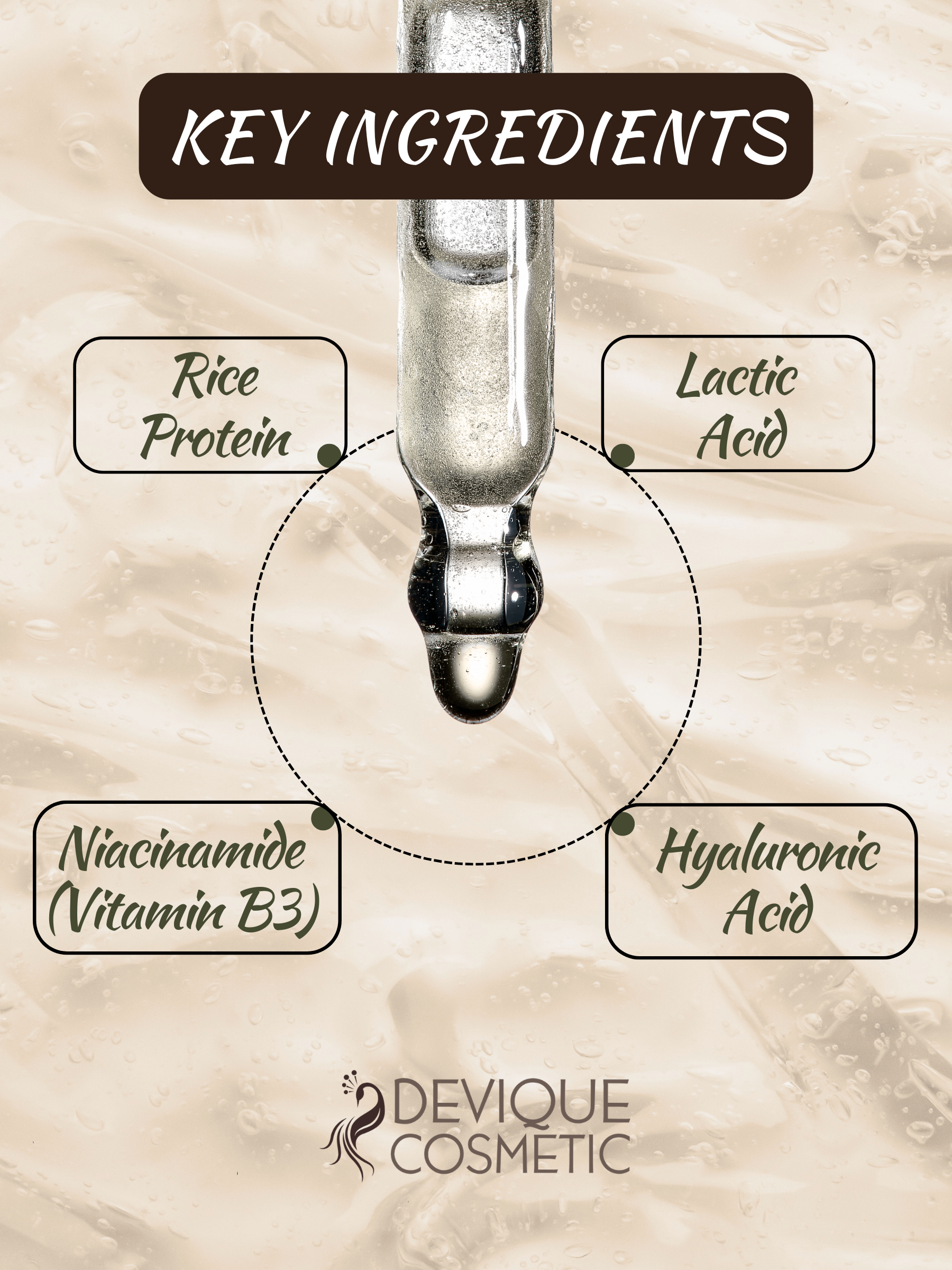 Devique Glass Skin Rice Glow Exfoliating Face Serum